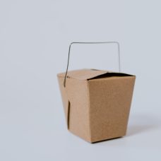 Brown lunch box