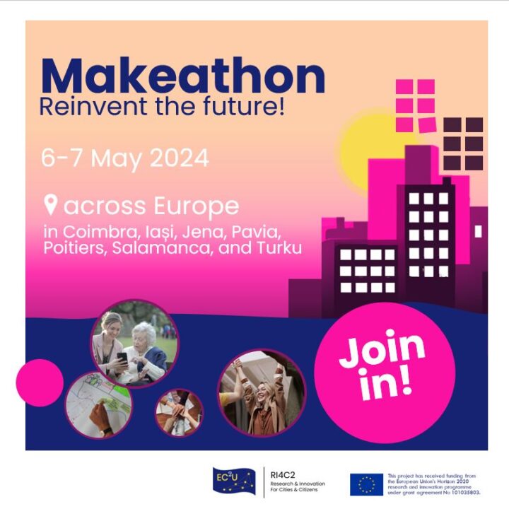 Inviting poster to the makeathon.