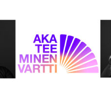 Akateeminen vartti -logo ja Kirsi Mishinan ja Kirsi Peltosen valokuvat.