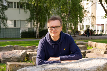 Tero Järvinen ulkotilassa.