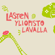 Lasten yliopisto lavalla logo