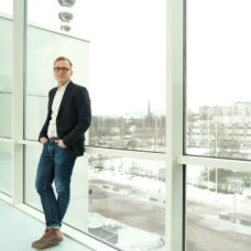 Jani Erola in the corridore.