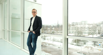 Jani Erola in the corridore.