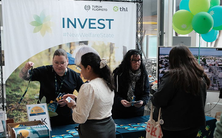 Conference registration desk
